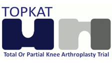 The TOPKAT clinical trial, is a multi-centre randomised trial to measure the clinical and cost effectiveness of total and partial knee replacements for medial compartmental osteoarthritis.